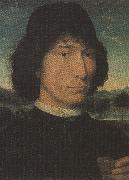 Sandro Botticelli Hans Memling,Man with a Medal (mk36) oil